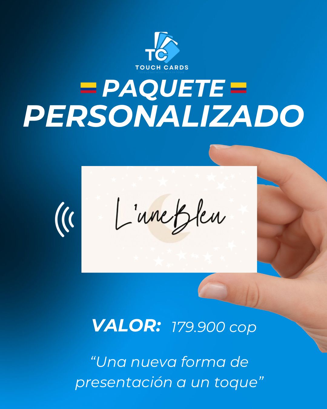 TARJETA PERSONALIZADA COLOMBIA